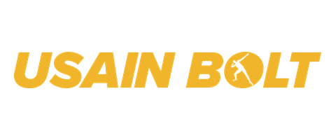 Usain Bolt logo, one of the brands CJ Creates has worked with